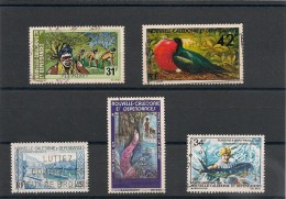 NOUVELLE CALÉDONIE Années 1975/80 P.A. N°Y/T :164-178-196-200-202 Oblitérés - Used Stamps