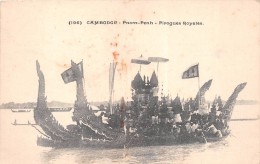 ¤¤  -  196  -  CAMBODGE  -   Pnom-Penh   -  Pirogues Royales  -  ¤¤ - Cambodia