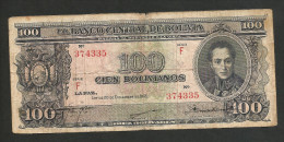 BOLIVIA - El BANCO CENTRAL De BOLIVIA - 100 BOLIVIANOS (1945) - Bolivien