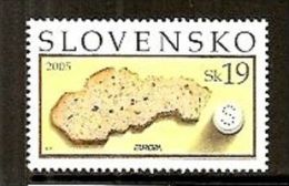 ESLOVAQUIA / SLOVENSKO AÑO 2005 YVERT Nº 444 ** MNH Sellos Nuevos Sin Fijasellos - EUROPA - GASTRONOMIA - Nuovi