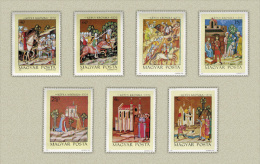 Hungary 1971. Chronicle - Paintings - Set MNH (**) Michel: 2711-2717 / 5 EUR - Unused Stamps