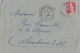 Cachet Octogonale - Lettre - Handstempel