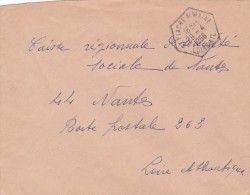 Cachet Octogonale - Lettre - Handstempel