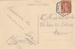 Cachet Octogonale - Lettre - Manual Postmarks