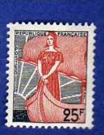 France Y&T : N° 1216* - 1959-1960 Maríanne à La Nef