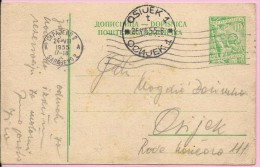 Carte Postale, Sarajevo - Osijek, 24./25.7.1955., Yugoslavia - Sonstige & Ohne Zuordnung