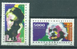 TURQUIA AÑO 1994 YVERT Nº 2765/66 ** MNH Sellos Nuevos Sin Fijasellos - EUROPA - EUROPA Y LOS DESCUBRIMIENTOS - Neufs