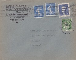 France Timbres Sur Lettre - Lettres & Documents