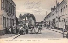 Saint Martin Au Laert     62    La  Route De Calais. Ecole Communale De Filles - Autres & Non Classés