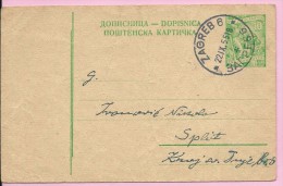 Carte Postale, Zagreb - Split, 22.9.1955., Yugoslavia - Altri & Non Classificati