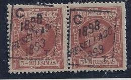 ESPAÑA/FILIPINAS 1898 -  Edifil #154 - MNH ** - Bonito Par Bien Centrado - Philipines