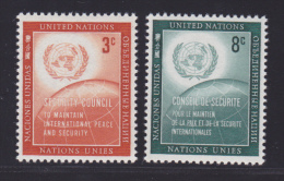 NATIONS UNIES NEW-YORK N°   52 & 53 * MLH Neufs Avec Charnière, TB  (D1300) - Nuovi