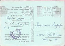 Special Postmark - Postal Number Is Part Of Adress, Beograd, 1975., Yugoslavia - Sonstige & Ohne Zuordnung