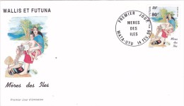 WALLIS Et FUTUNA 1995 @ Enveloppe Premier Jour FDC Mères Des ILES Maman 80 F - FDC