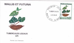 WALLIS Et FUTUNA 1996 @ Enveloppe Premier Jour FDC Tubercules Locaux Patates UFI 52 F - FDC