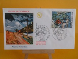 FDC- Vlaminck - Paris - 4.12.1976 - 1er Jour, - Grabados