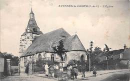 Avesnes Le Comte      62     Une Rue Et église - Avesnes Le Comte