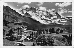 03669 "(LAUTERBRU) WENGEN - HOTEL BRISTOL MIT JUNGFRAU"  CART. SPED. 1955 - Wengen