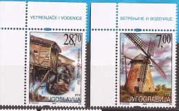 2002 3083-84  MUEHLEN  SERBIA SRBIJA  JUGOSLAVIJA JUGOSLAWIEN WINDMUEHLE WASSERMUEHLE  MNH - Andere & Zonder Classificatie