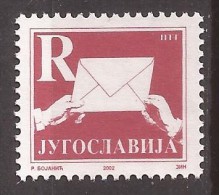 2002 B3082 - R -  SERBIA SRBIJA CRNA GORA MONTENEGRO  JUGOSLAVIJA JUGOSLAWIEN FREIMARKE  MNH - Otros & Sin Clasificación