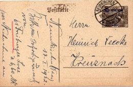 Sarre Entier Postal Neunkirchen 1922 - Postal Stationery