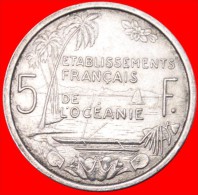 ★SHIPS: FRENCH OCEANIA ★ 5 FRANCS 1952! LOW START★NO RESERVE! - Französisch-Polynesien