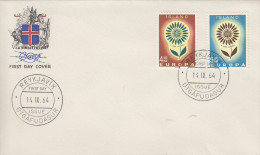 Enveloppe  1er  Jour   ISLANDE    Paire   EUROPA    1964 - 1964