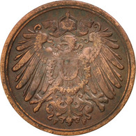 Monnaie, GERMANY - EMPIRE, Wilhelm II, Pfennig, 1910, Frankfurt, TB+, Cuivre - 1 Pfennig