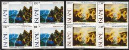 1996. Painting 100 + 200 Kr. 4-Block. (Michel: 842-843) - JF191897 - Used Stamps