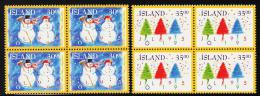 1995. JOL 30 + 35 Kr. 4-Block. (Michel: 838-839) - JF191901 - Used Stamps