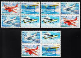 1997. Postplanes. 35 Kr. 4-Block. (Michel: 866-869) - JF191908 - Used Stamps