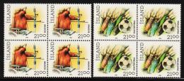 1990. Sport. 21 Kr. 4-Block. (Michel: 728-729) - JF191948 - Usati