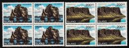 1990. Landscapes. 25 + 200 Kr. 4-Block. (Michel: 731-732) - JF191951 - Used Stamps