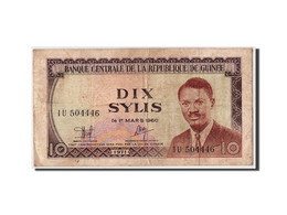 Billet, Guinea, 10 Sylis, 1971, 1960-03-01, KM:16, TB - Guinea