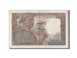 Billet, France, 10 Francs, 10 F 1941-1949 ''Mineur'', 1949, 1949-03-10, SUP - 10 F 1941-1949 ''Mineur''