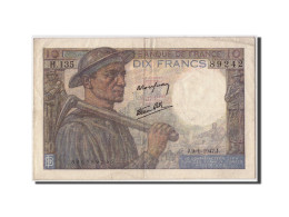 Billet, France, 10 Francs, 10 F 1941-1949 ''Mineur'', 1947, 1947-01-09, TTB+ - 10 F 1941-1949 ''Mineur''