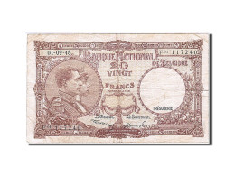 Billet, Belgique, 20 Francs, 1948, 1948-09-01, KM:116, TB - Otros & Sin Clasificación