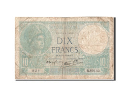 Billet, France, 10 Francs, 10 F 1916-1942 ''Minerve'', 1940, 1940-11-21, B - 10 F 1916-1942 ''Minerve''