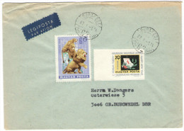 UNGHERIA - Hungary - Magyar - Ungarn - 1967 - Airmail - Circus + 20 Happy New Year Not Perfored - Viaggiata Da Budape... - Lettres & Documents