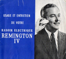 NOTICE RASOIR ELECTRIQUE REMINGTON IV  Usage Et Entretien - Kataloge