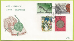 Belgique 1966 1374 à 1375 + 1377 à 1378 FDC Iguanodon Statuette Ancêtre Lulua Kasaï Livres - 1961-1970