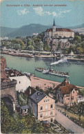 AK Tetschen Bodenbach Decin Podmokly Blick Jahnplatte Schloss Tunnel Gasthof Restaurant Blumenhalle Blumen Halle Dampfer - Sudeten