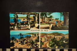 CPSM, 06, NICE, Souvenir De NICE, Diverses Vues - Panoramic Views