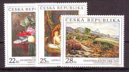 Czech Republic 2006 Y Art Paintings In National Gallery Mi No 493-95 MNH - Unused Stamps