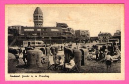 Zandvoort - Gezicht Op De Strandweg - Cabines Solaires En Osier - Enfants - Plage - Animée - REMBRANDT - Zandvoort