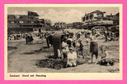 Zandvoort - Strand Met Strandweg - Cabines Solaires En Osier -Enfants -  Animée - REMBRANDT - Zandvoort