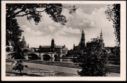 1330 - Ohne Porto - Alte Ansichtskarte Dresden Königsufer Schloß N. Gel TOP Knappe - Dresden