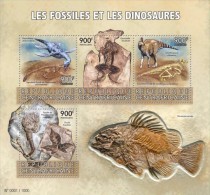 Central African Republic. 2015 Fossils And Dinosaurs. (603a) - Fossilien