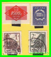 CHINA REPUBLICA POPULAR  4 SELLOS DIFERENTES  VALORES  Y AÑOS - Used Stamps