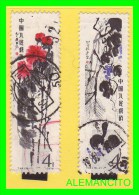 CHINA REPUBLICA POPULAR  2 SELLOS DIFERENTES  VALORES   AÑO 1980 - Used Stamps